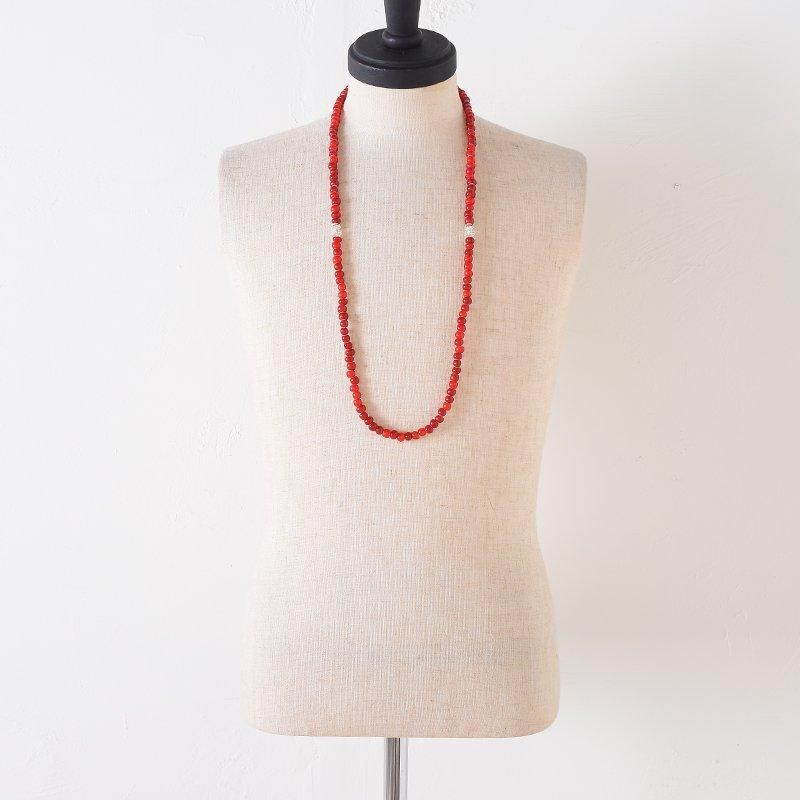 Special light ホワイトハーツ ビーズネックレス 白✖︎赤 New White Hearts Beads ホワイトハーツ(ホワイトハート) 特大