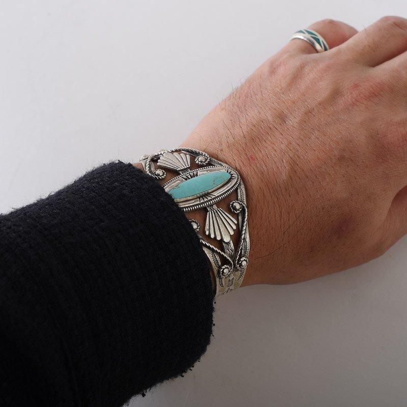 Vintage Fred Harvey Bell Trading Post Cuff Bracelet ヴィンテージ