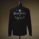 POUR DOWN ST RACERS ݥ ȥ꡼ 졼 FLATTY FUCK'N HEADS LS Tee BLK