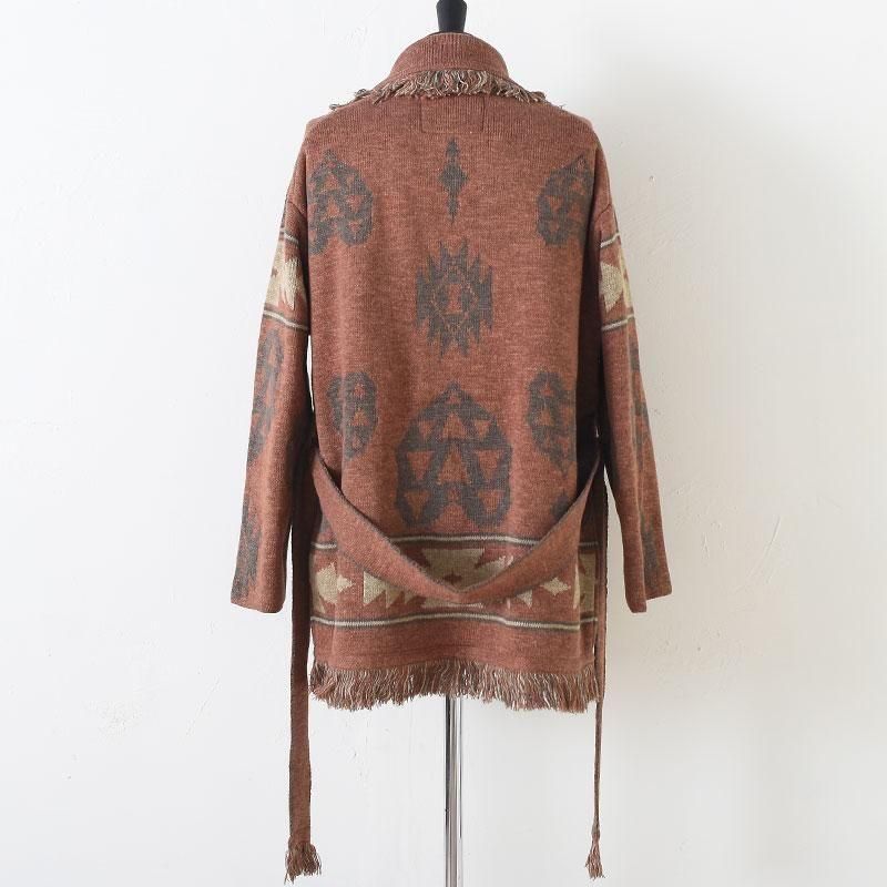 by GLAD HAND バイグラッドハンド テクスチャーカーディガン　セーター BY GLAD HAND | SPIRITS HEART カーディガン - GENBA ONLINE STORE