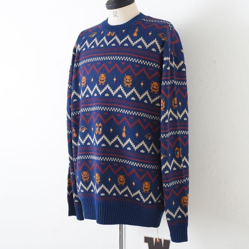 WEIRDO ウィングパターン ニットセーター WEIRDOセーター | LOOK INVADING - GENBA ONLINE STORE