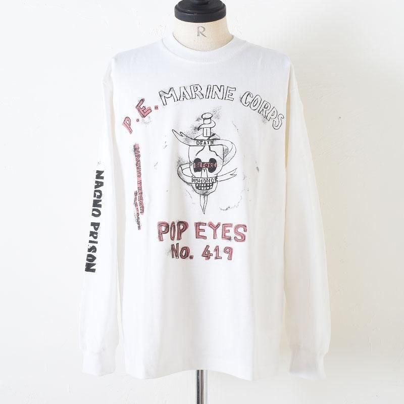 新品 POP EYES PRISON ART P.E. MARINE CORPS POP EYES | PRISON ART TEE - GENBA ONLINE STORE