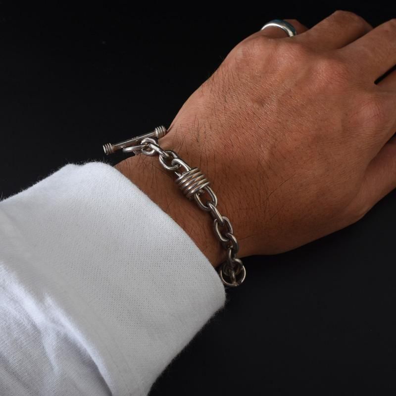 ヴィンテージ シルバー 925 タスコ ダブルノットチェーン ブレスレット ヴィンテージ シルバー 925 タスコ ダブルノットチェーン