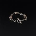 <img class='new_mark_img1' src='https://img.shop-pro.jp/img/new/icons14.gif' style='border:none;display:inline;margin:0px;padding:0px;width:auto;' />Vintage TAXCO Silver T Bar Link BRACELET 11 ơ  TС  ֥쥹å