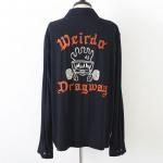 WEIRDO ݥ DRAGWAY - L/S SHIRTS BLK