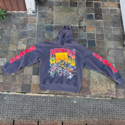 新品】KAPITAL TOP裏毛 フードスウェット（ねね作pt） KAPITAL kapital