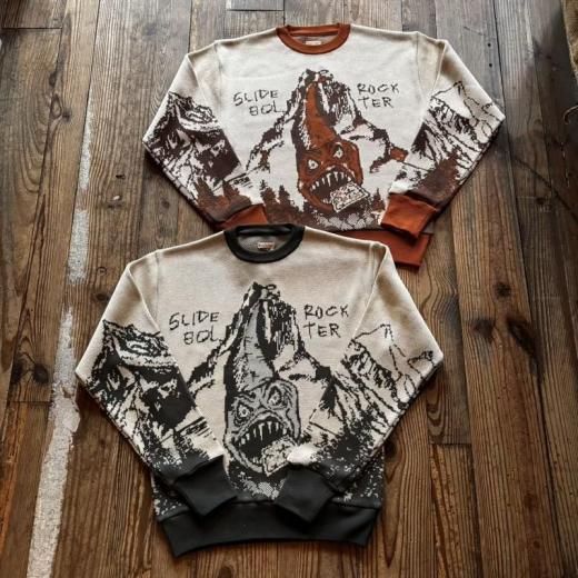 キャピタル kapital 8G ジャガードニット ヴィンテージクルーセーター KAPITAL(キャピタル) / 8G ジャガードニット ヴィンテージクルー