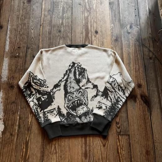 キャピタル kapital 8G ジャガードニット ヴィンテージクルーセーター 8G ジャガードニット ヴィンテージクルーセーター(Slide rock