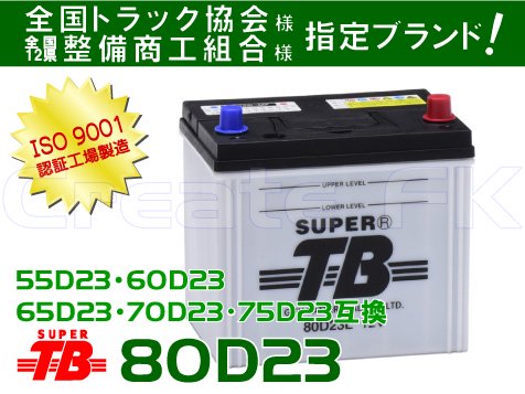 60D23互換 80D23 SuperTB