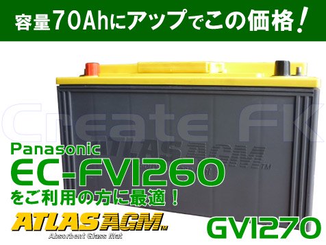 Panasonic（パナソニック） EC-FV1260 互換 GV1270 ATLAS - 高品質の ...
