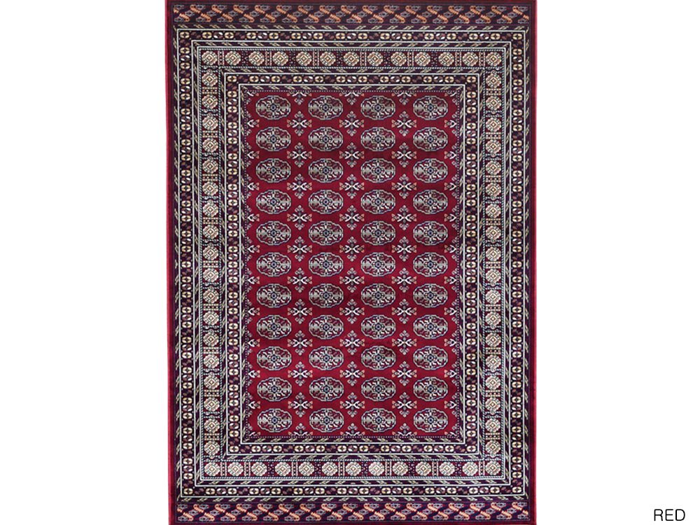 モケット織り ベルギー製 ラグ カーペット カラチ (6サイズ・カラー3色 RD/GN/BE）・KARCHI Rug (6size・３Color)