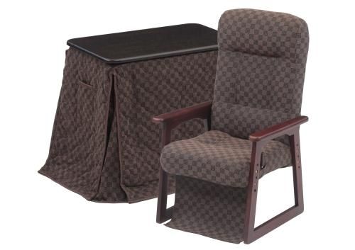 パーソナルコタツ 掛け布団 イス 3点セット ブラウン ≪人気≫こたつ