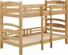 バロッサ チョイ棚付/垂直ハシゴ仕様/天然木ラバーウッド無垢材 2段ベッド