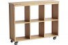 シック 6ボックス サイドボード 天然木化粧繊維板(オーク材)×パイン材 Chic Side Board 6BOX