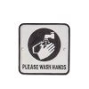 アイアンプレート WASH HANDS