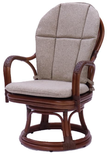 カザマ ラタン KAZAMA 回転 籐家具 オリッサ ハイバック シーベルチェア Kazama 籐家具 オリッサ〈AB〉 ハイバック シーベルチェア