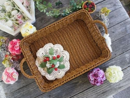 ユティル トレイLL お盆 トレー おしゃれ カフェ バスケット 籠