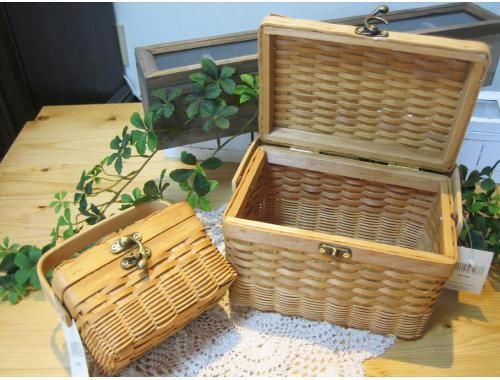 レトロバスケットかご籠　アンティーク　インテリア ギフト バスケット スクエア リビング 寝室 棚 洗面所 ペーパー