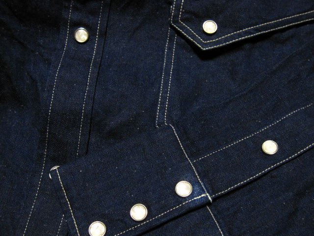 Pherrow's フェローズ 10oz.デニムウエスタンシャツ 18W-811CS-DENIM