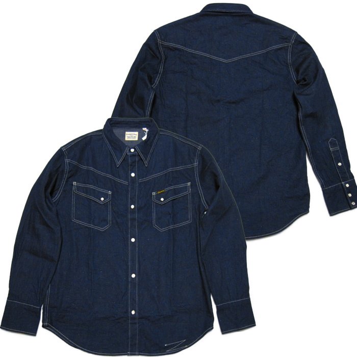 Pherrow's フェローズ 10oz.デニムウエスタンシャツ 18W-811CS-DENIM