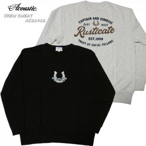 Acoustic アコースティック スウェット ミニ裏毛 "Rusticate" AC21412