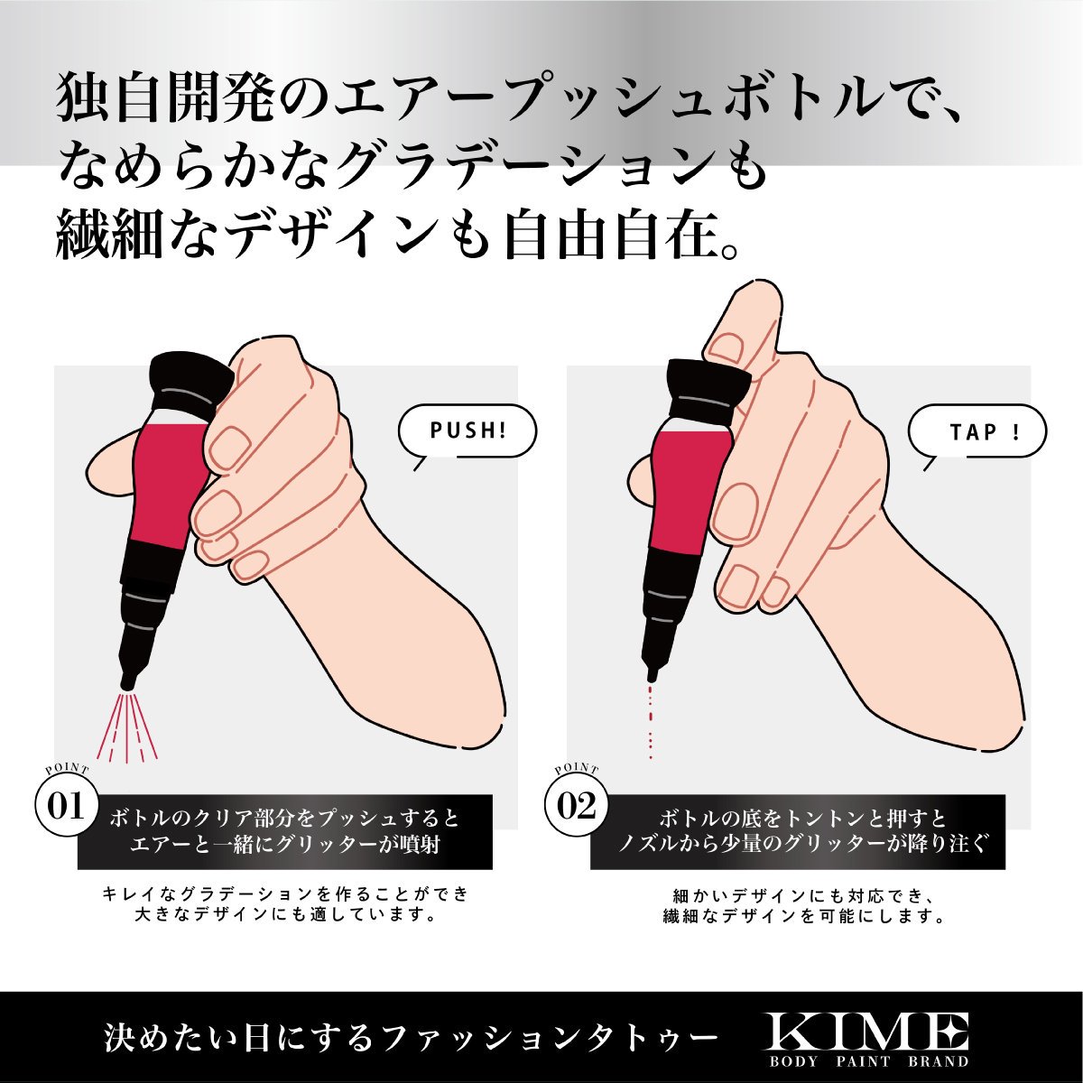 ボディジュエリーKIME BRAND 豪華１００色ボディジュエリーセット