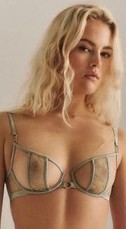 S-LV-ADORN WIRE BALCONY BRA