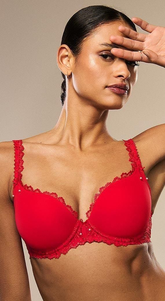 0101336 True Red パデッド・ブラジャー JANE マリージョー