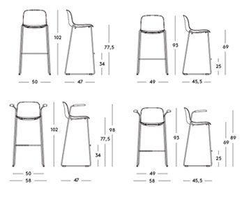 デザイナーズチェア・スツール・ハイスツール【Troy Stool（トロイ