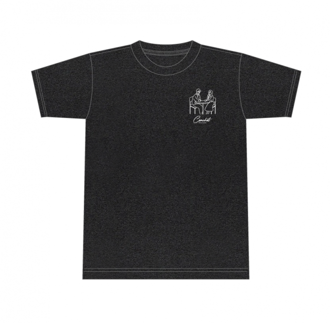【L】こむちゃっとプラチナム Tシャツ (ヘザーブラック)Lサイズ - A&Gショップ