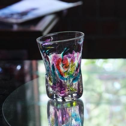 ロック・クリスタル手形オブジェ ガラスケース付き ロック・クリスタル手形オブジェ ガラスケース付き