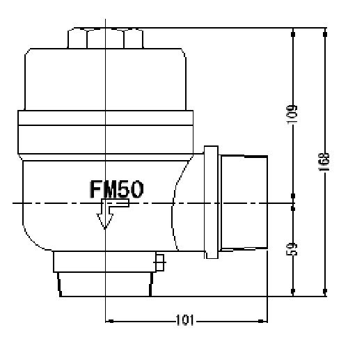 FMバルブ製作所 FMバルブ1型 50A 主弁 - ポンプショップアクア