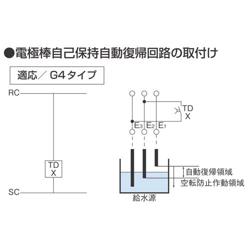 河村電器産業 電極棒自己保持自動復帰回路の取付け - ポンプショップアクア