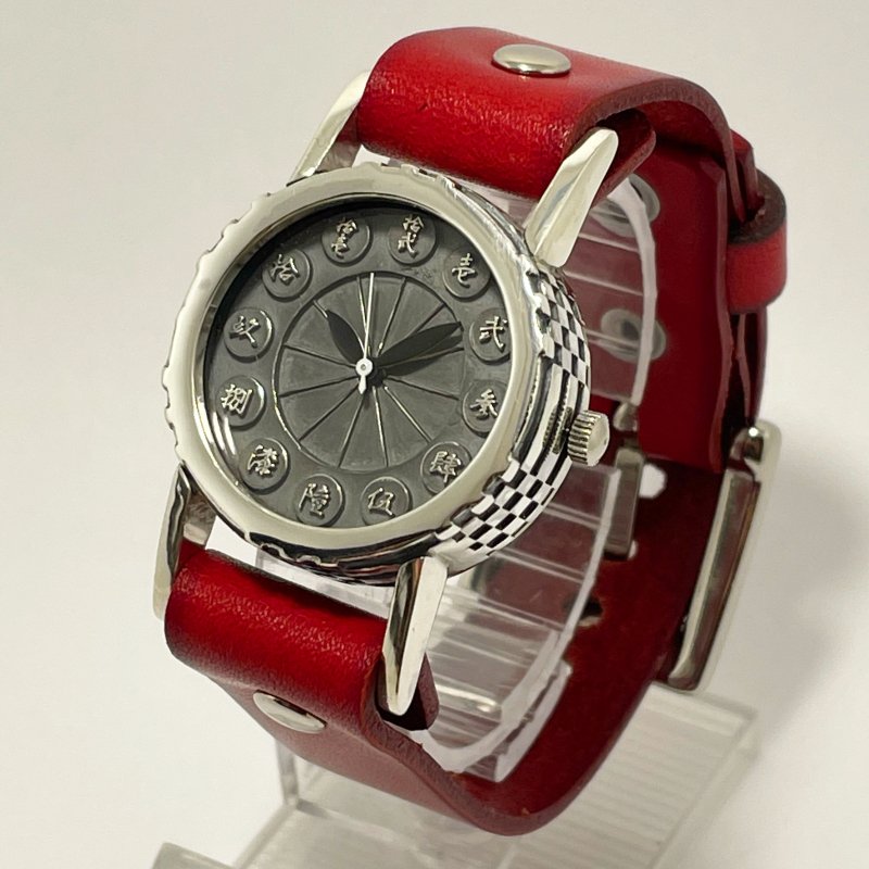 『銀製市松腕時計』OBQ-8022-ginkyu