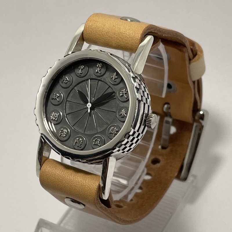 『銀製市松腕時計』OBQ-8021-ginkyu