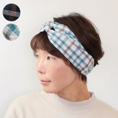 <img class='new_mark_img1' src='https://img.shop-pro.jp/img/new/icons8.gif' style='border:none;display:inline;margin:0px;padding:0px;width:auto;' />Size Freed Cross Hairband （Check)