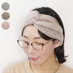 <img class='new_mark_img1' src='https://img.shop-pro.jp/img/new/icons8.gif' style='border:none;display:inline;margin:0px;padding:0px;width:auto;' />Cross Hairband (Oumi Linen)