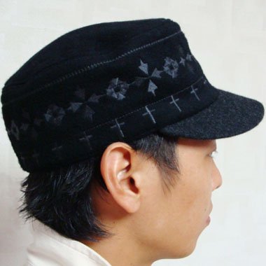 ネイティブ刺繍のワークキャップ | オリジナル帽子・ヘアバンドの通販*sleepslope*