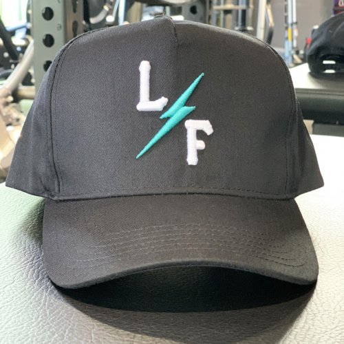 【20%OFF】【LIVE FIT】【LVFT】BOLT CAP （BLACK / TEAL）<img class='new_mark_img2' src='https://img.shop-pro.jp/img/new/icons24.gif' style='border:none;display:inline;margin:0px;padding:0px;width:auto;' />