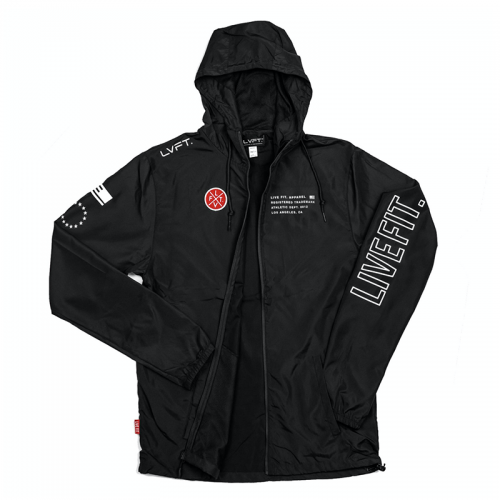 【30%OFF】【即お届け】【LIVE FIT】【LVFT】COVERT FULL ZIP WINDBREAKER（BLACK）<img class='new_mark_img2' src='https://img.shop-pro.jp/img/new/icons24.gif' style='border:none;display:inline;margin:0px;padding:0px;width:auto;' />