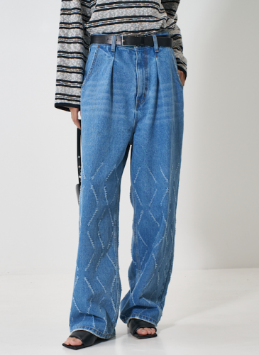 ڤͽۡ2ͽLASER CUT WIDE DENIM<img class='new_mark_img2' src='https://img.shop-pro.jp/img/new/icons14.gif' style='border:none;display:inline;margin:0px;padding:0px;width:auto;' />