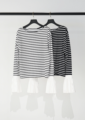 【ご予約販売】【12月中旬〜下旬入荷予定】シャツスリーブボーダーTOPS<img class='new_mark_img2' src='https://img.shop-pro.jp/img/new/icons14.gif' style='border:none;display:inline;margin:0px;padding:0px;width:auto;' />