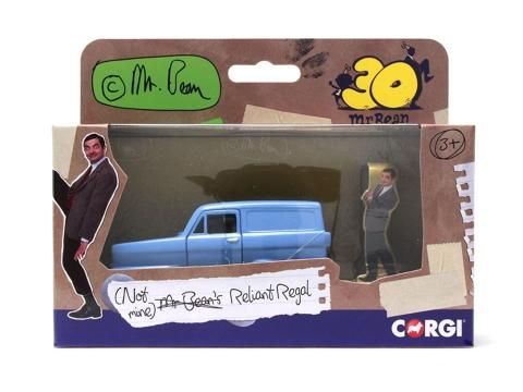 CORGI 1/36 Mr Bean - Reliant Regal - クラシックミニの