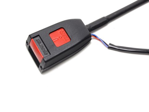 SECURON 汎用 フロントシートベルト スイッチ付（レッド） - クラシックミニのAutoPalaceWebShop
