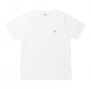 Carhartt/ϡ/ S/S CHASE T-SHIRT-White / Gold