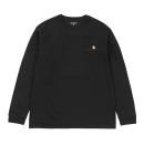 Carhartt/ϡ/ L/S AMERICAN SCRIPT T-SHIRT - Black