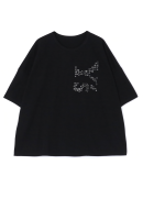 Y's/ワイズ/ワイズスタッズプリントピュアシルバービックTシャツ