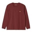 Carhartt/ϡ/ L/S CHASE T-SHIRT-Corvina / Gold