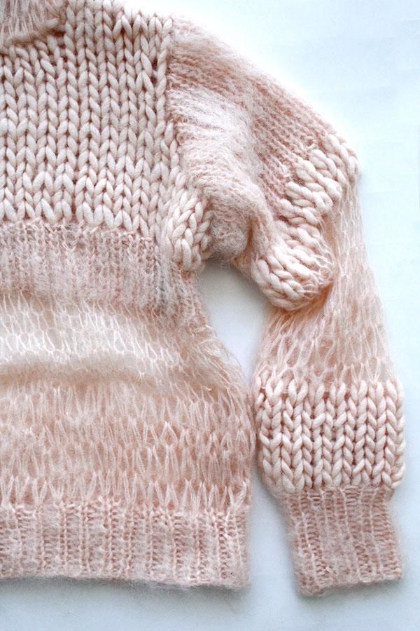 アンダーカバーニット UNDERCOVER/アンダーカバー/ 編地替タートルニット - INSECTE WEB