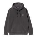 Carhartt/ϡ/ HOODED NELSON SWEATSHIRT-Black garment dyed